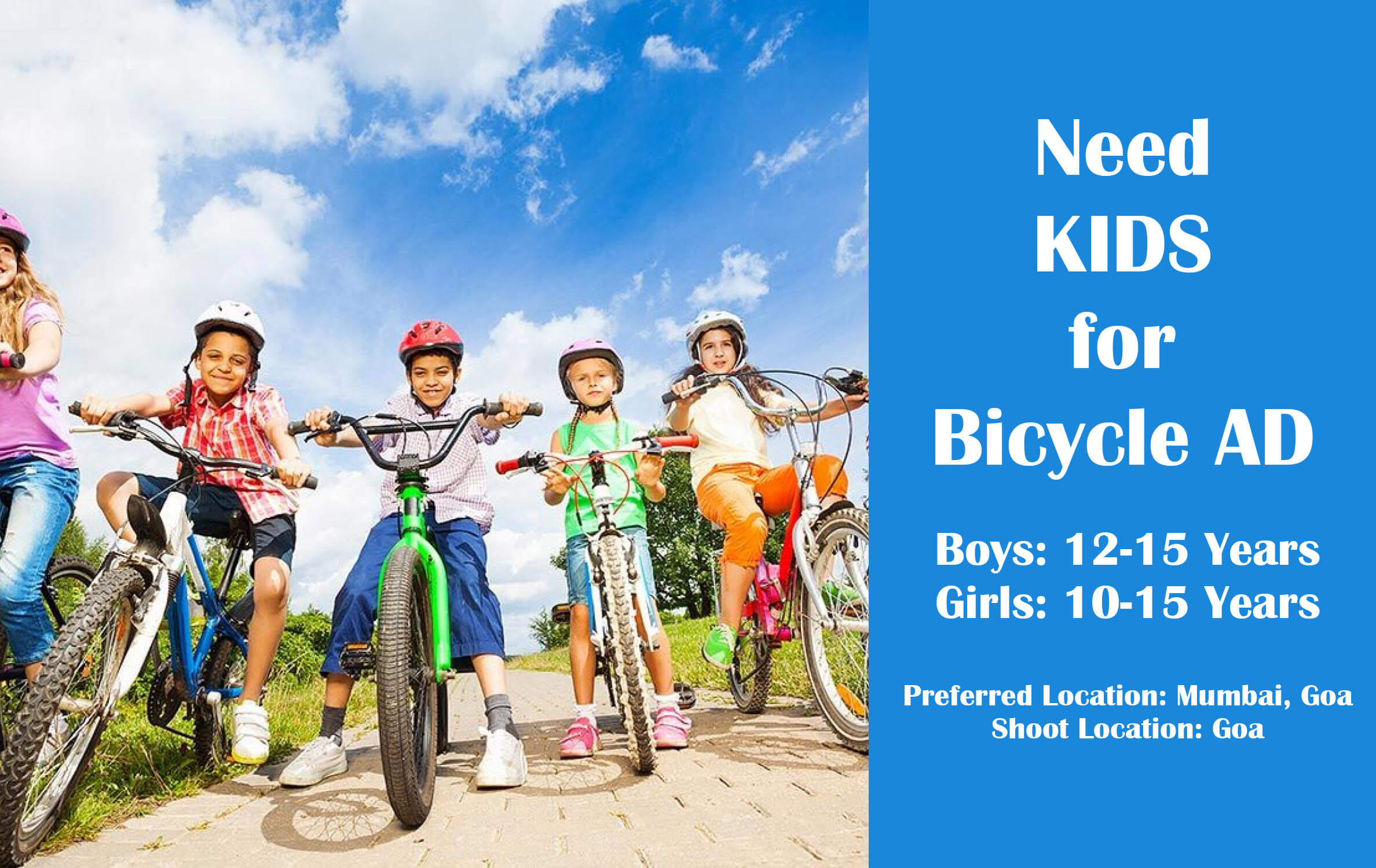 Need KIDS for Bicycle AD